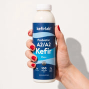 kefirlab Probiotic A2/A2 kefir plain bottle, 16 fl oz (473 mL)